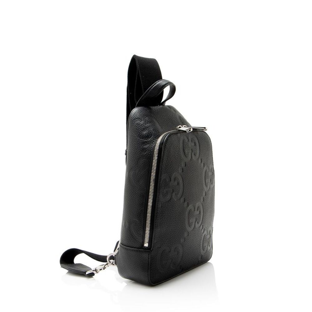Gucci Leather GG Jumbo Sling Backpack - Picture 2 of 12